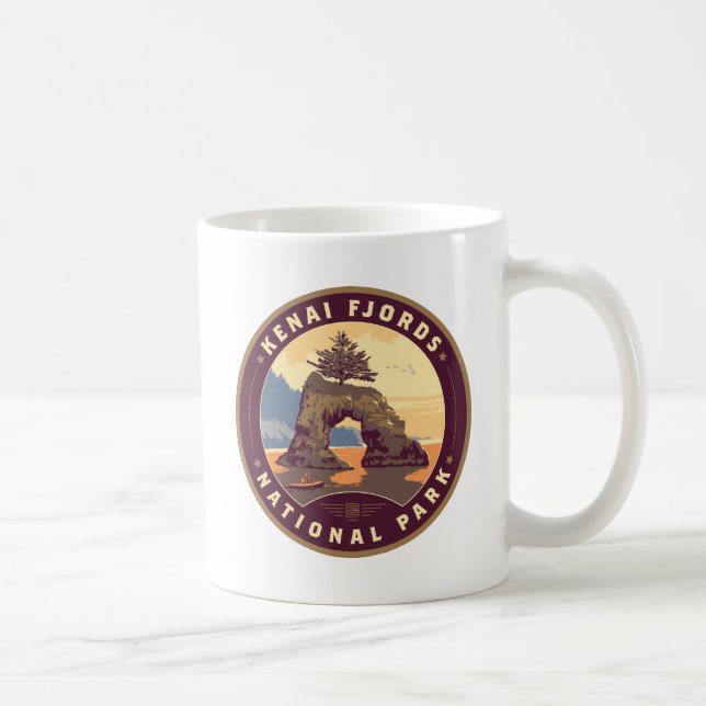 Caneca De Café Parques Nacionais Kenai Fjords (Direita)