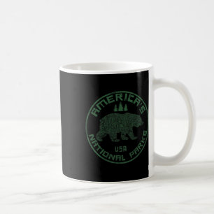Caneca De Café Parques Nacionais Urso Viagem de Mochila Acampamen