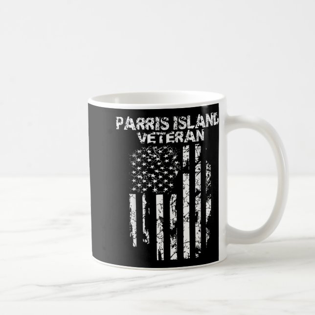 Caneca De Café Parris Island Veteran (Direita)