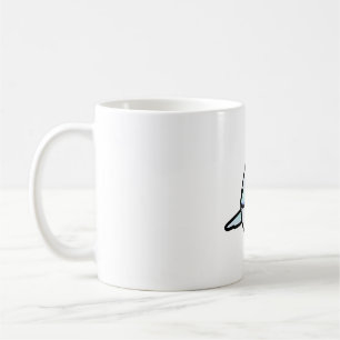 Caneca De Café Parrotlet Azul Claro Diluído Chubby