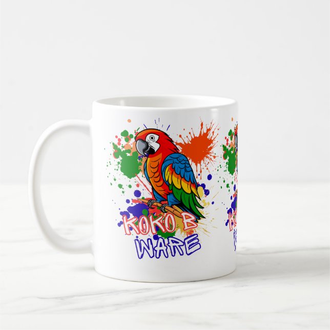 Caneca De Café Parrots are colorful (Esquerda)