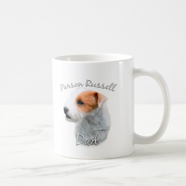 Caneca De Café Parson Russell Terrier Pai 2 (Direita)