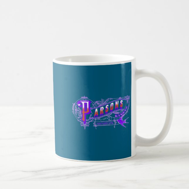 Caneca De Café Parsons Kansas Purple Martin Bird  (Direita)