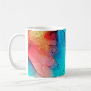 Caneca De Café Parte da pintura a álcool, macro foto, abstrato