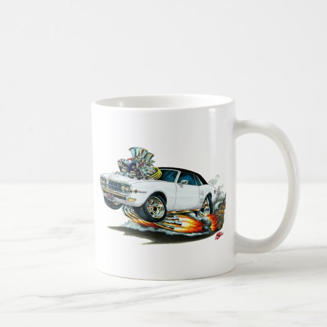 Caneca De Café Parte superior 1967-68 Branco-Preta de Firebird (Direita)