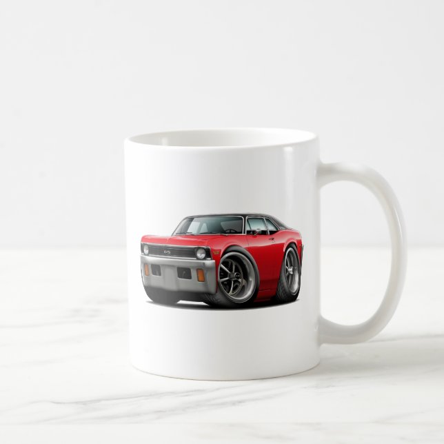 Caneca De Café Parte superior 1971-72 Vermelho-Preta da nova (Direita)