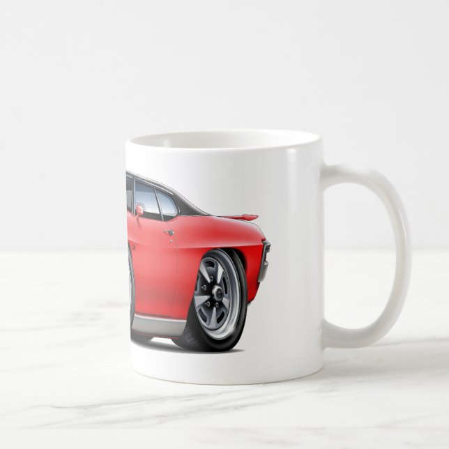 Caneca De Café Parte superior Vermelho-Preta de 1970 GTO (Direita)