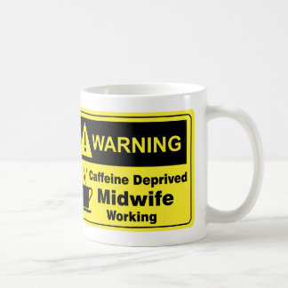 Caneca De Café Parteira de advertência da cafeína