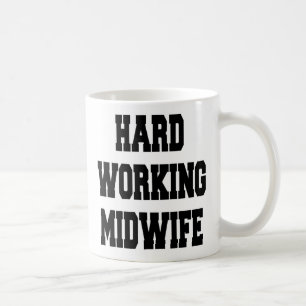 Caneca De Café Parteira de Trabalho do duro
