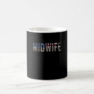 Caneca De Café Parteira Enfermeira Americana