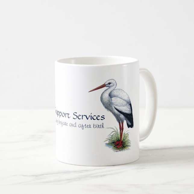 Caneca De Café Parteira Ou Doula Business Promotion Mug (Frente Esquerda)