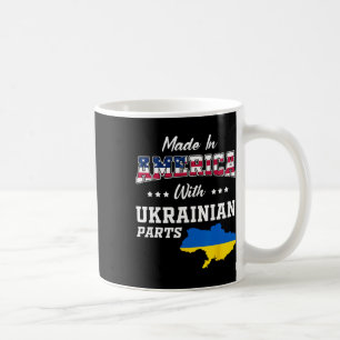 Caneca De Café Partes ucranianas americanas no mapa da Ucrânia Ba