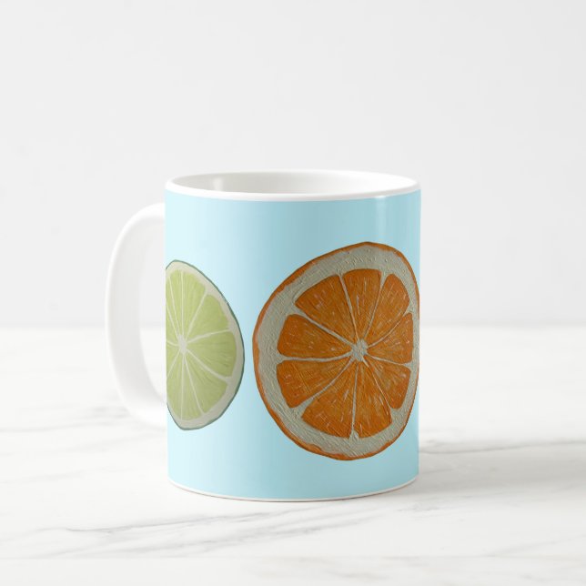 Caneca De Café Partido Citrus (Frente Esquerda)