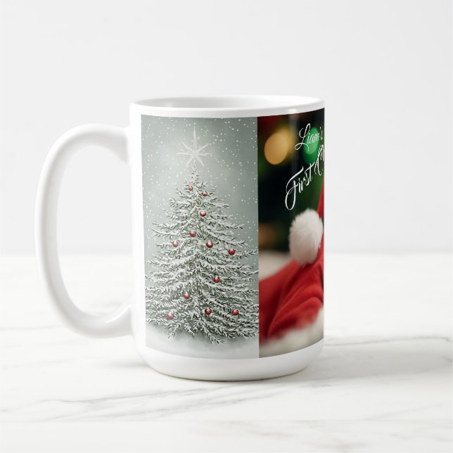 Caneca De Café Partido de Natal Elegante Moderno (Esquerda)