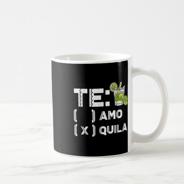 Caneca De Café Partido Mexicano Te Amo Tequila Cinco De Mayo (Direita)