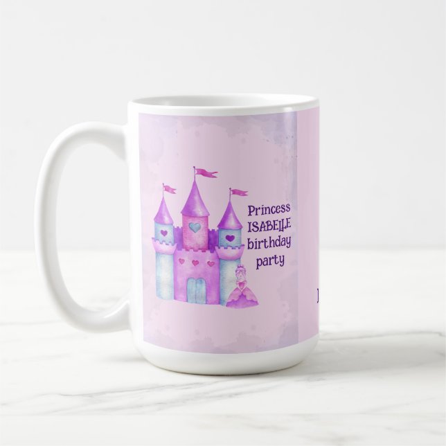 Caneca De Café Partido Princesa do Castelo de Fairytale Magia Ros (Esquerda)