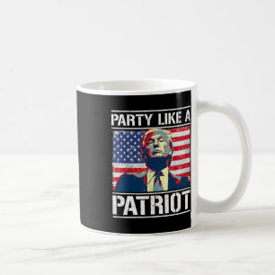 Caneca De Café Partido Pró Trump Como Um Patriota Indepto Em 4 De