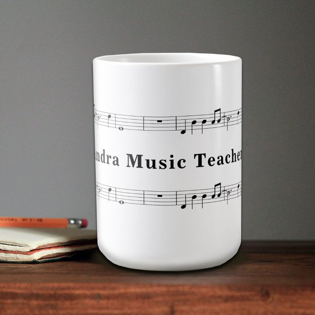 Caneca De Café Partitura (Music Sheet Mug)