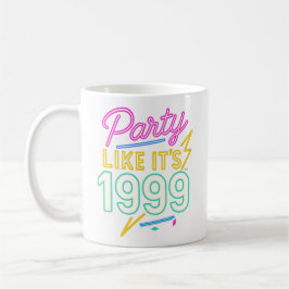 Caneca De Café Party Like It’s 1999®™ – Neon Voltage