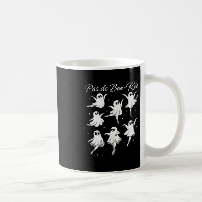 Caneca De Café Pas De Boo-rée Funny Ghost Dance Halloween (Direita)