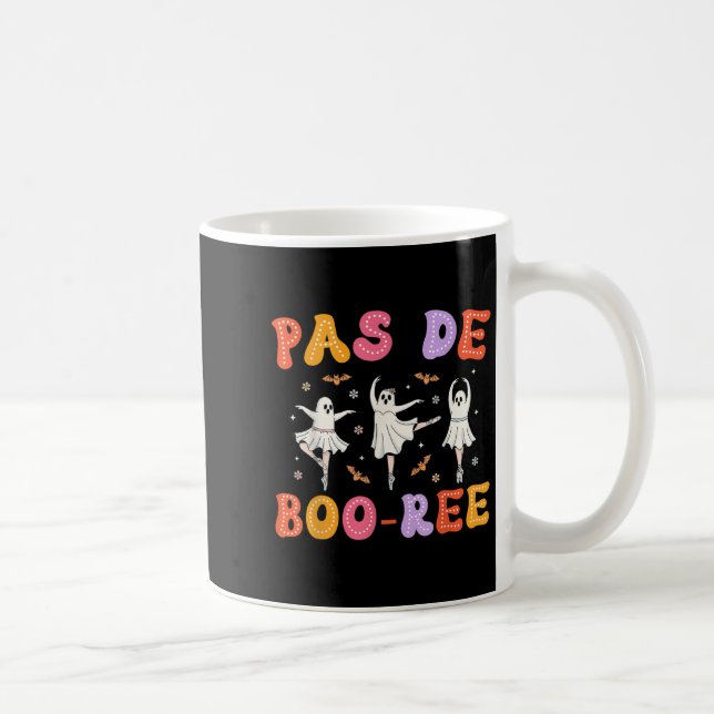 Caneca De Café Pas De Boorée Ghost Balé Dançando Halloween (Direita)