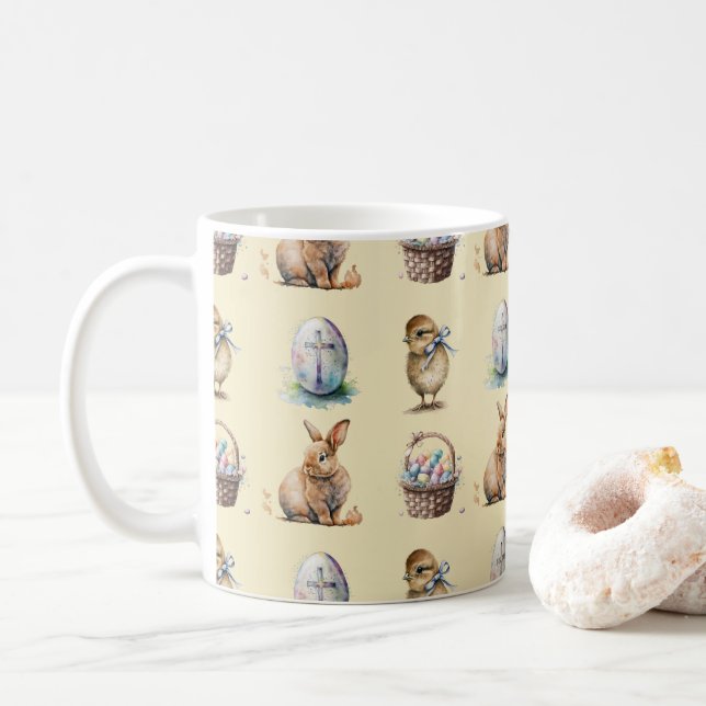 Caneca De Café Páscoa (Com Donut)