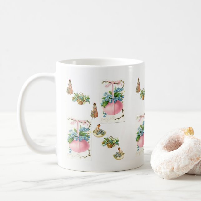 Caneca De Café Páscoa (Com Donut)