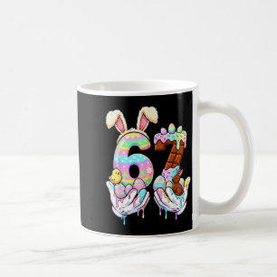 Caneca De Café Páscoa 67 Seis Sete Engraçado Gen Alpha Meme Drip