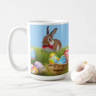 Caneca De Café Páscoa bonita Bunnypara um humor positivo