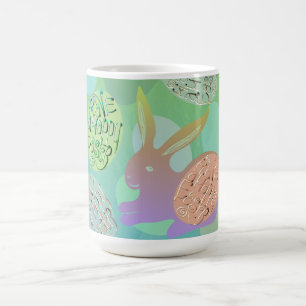 Caneca De Café Páscoa Coelho Pastel Mug