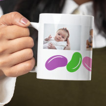 Páscoa com Mug de Fotografia de Presente com Feijã