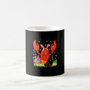 Caneca De Café Páscoa Crawfish Bunny Ovo Caça Crawfish Páscoa