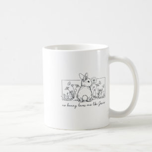 Caneca De Café Páscoa Cristã Nenhum Coelho Me Ama Como Jesus Fé