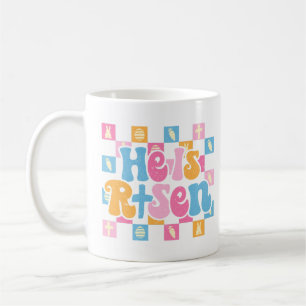 Caneca De Café Páscoa Cristã Verificada Ele está Risen