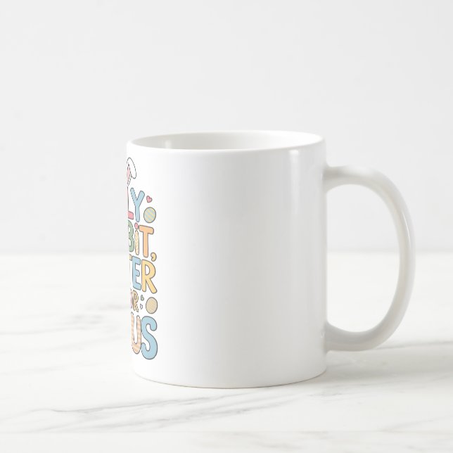 Caneca De Café Páscoa De Coelho bobo É Para Jesus Cristo Religios (Direita)