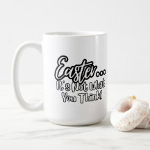 Páscoa de Mug de Escritura