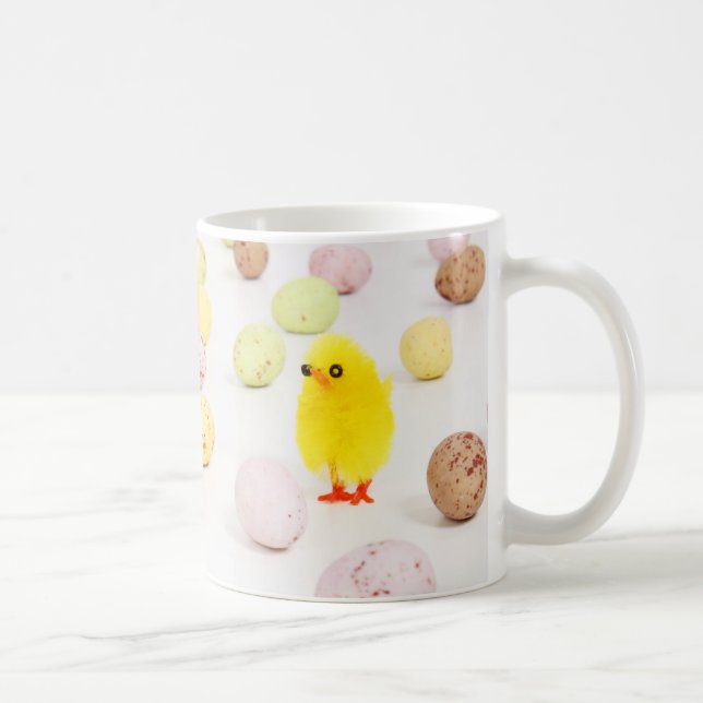 Caneca De Café páscoa de ovos de pintinho (Direita)