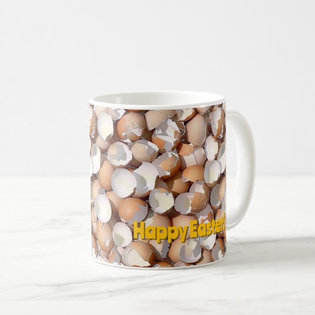 Caneca De Café Páscoa Eggshell Mug - Empilhado para Feriados (Frente Esquerda)