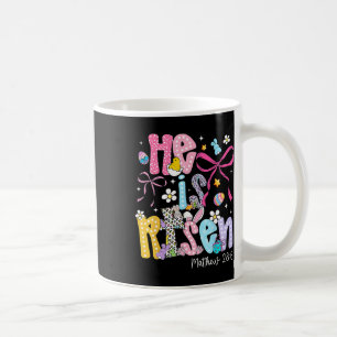 Caneca De Café Páscoa Ele Ressuscitou Mateus 286 Coquete Laço Men