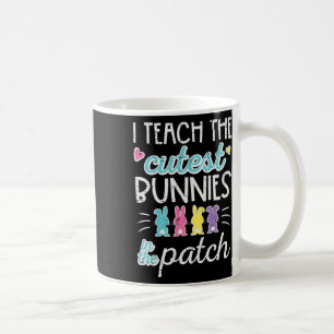 Caneca De Café Páscoa Eu Ensino Coelhinhos Mais Fofos Remendo Pro