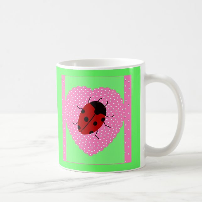 Caneca De Café Páscoa Ladybug (Direita)