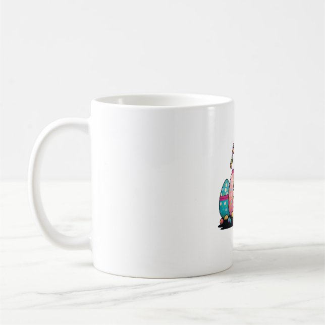 Caneca De Café Páscoa Primavera Cute Gnomo Cura de Ovos (Esquerda)