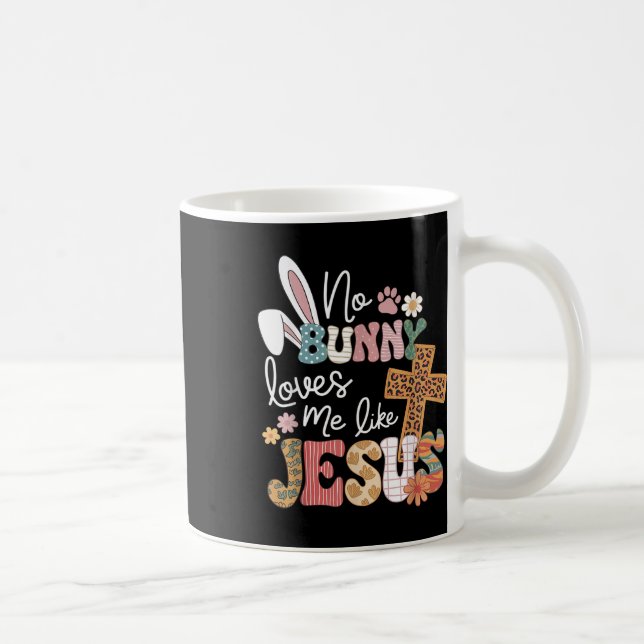 Caneca De Café Páscoa Sem Coelhinho Me Ama Como Crianças Cristãs  (Direita)