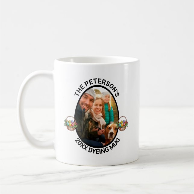 Caneca De Café Páscoa | Tingimento de Fotos Personalizado da Famí (Esquerda)