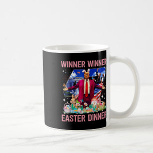 Caneca De Café Páscoa vencedora Janta Trump Bunny Hunt Ovos Happy