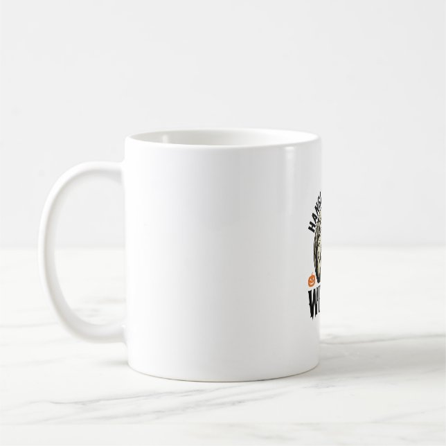 Caneca De Café Passando o Tempo com Minhas Bruxas Design de Hallo (Esquerda)