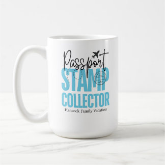 Caneca De Café Passaporte Carimbo de Coletor