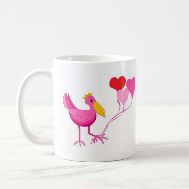Caneca De Café Passarinho Funky (Esquerda)
