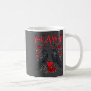 Caneca De Café Passarinho Preto Engraçado F-caw-f Anti Dia dos Na