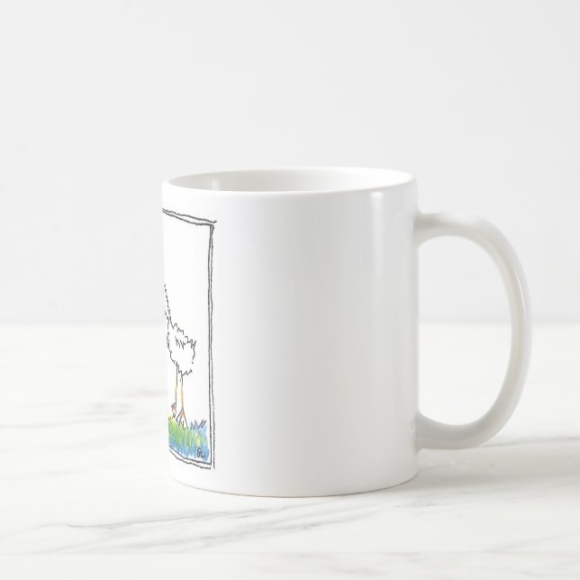 Caneca De Café Pássaro adiantado (Direita)